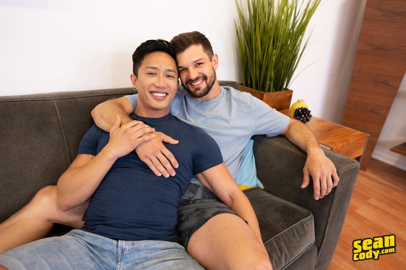 Ripped Asian hunk Dale bare asshole raw fucked white muscle boy Brysen huge thick cock 7 image gay porn - Sean Cody Dale, Sean Cody Brysen