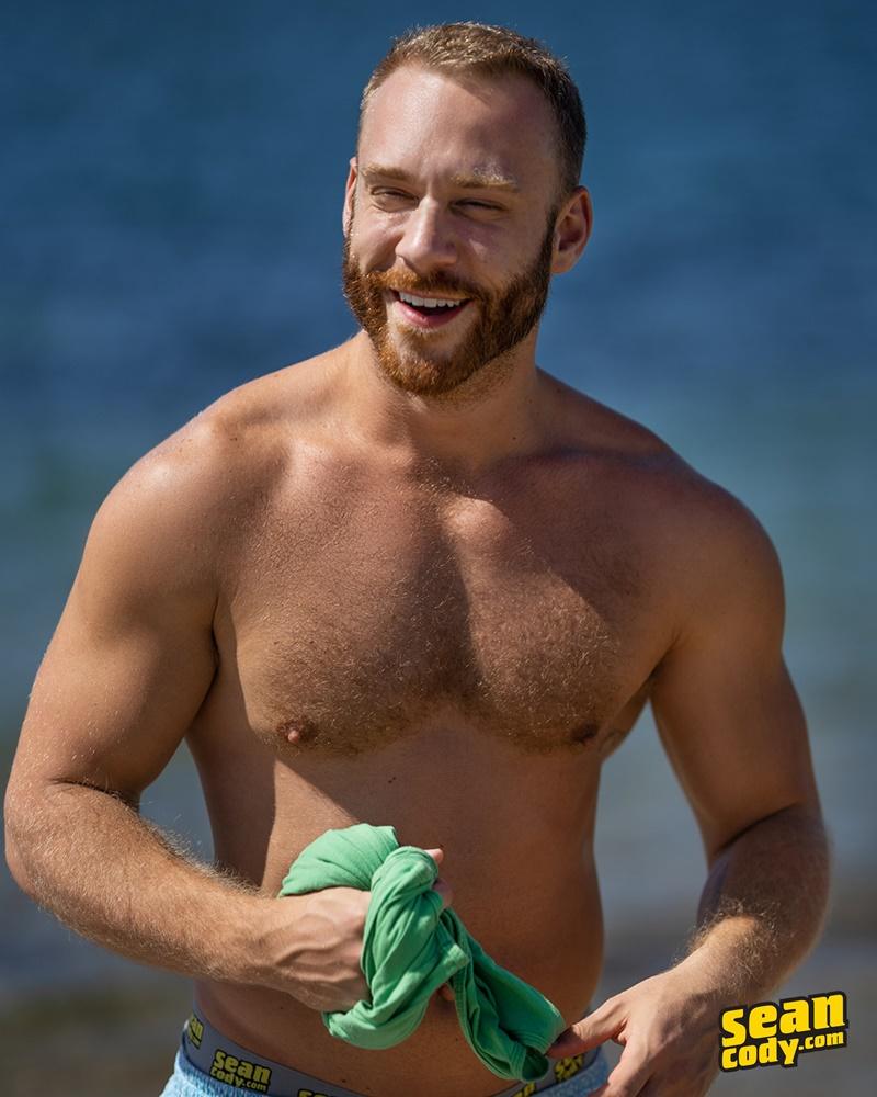 Horny muscle hunk Sean Cody Brogan stripped nude stroking huge cock jizzing all over balls 4 image gay porn - Sean Cody Brogan