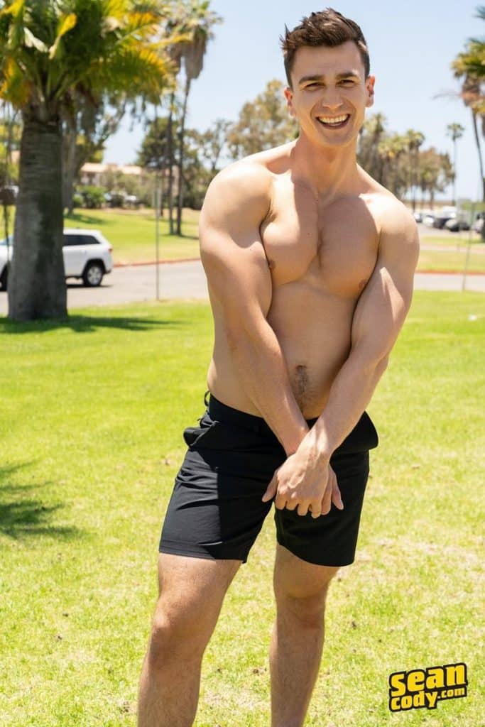 Thomas Johnson Hottie young muscle jock Sean Cody stripped nude wanking out a huge cum load 0 porno gay pics 683x1024 - Sean Cody Thomas Johnson