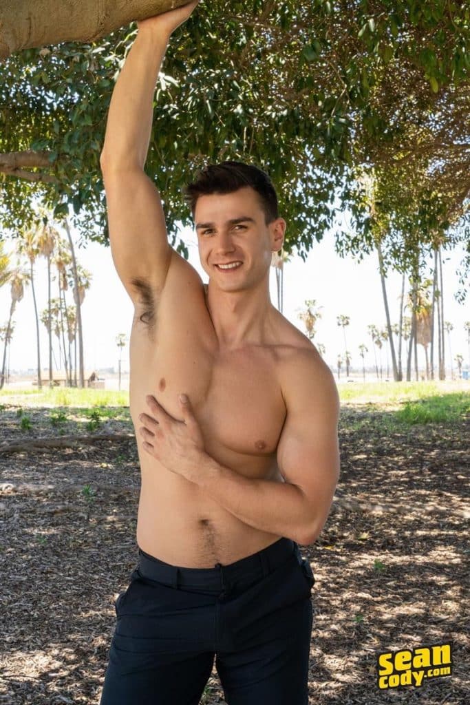 Thomas Johnson Hottie young muscle jock Sean Cody stripped nude wanking out a huge cum load 4 porno gay pics 683x1024 - Sean Cody Thomas Johnson